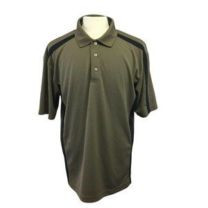 Links Golf Mens Polo Shirt Size XL Brown Athletic Rugby Extra Large